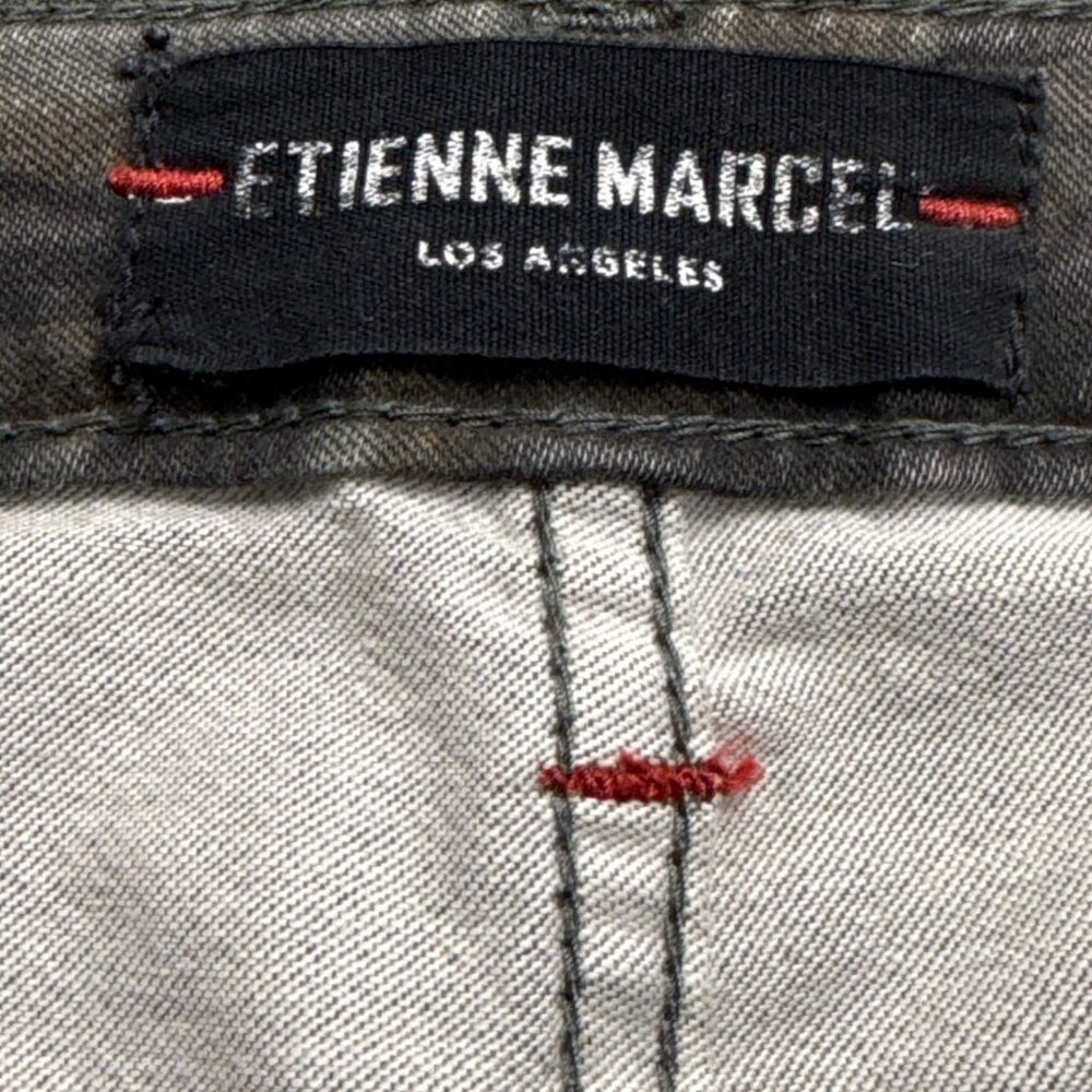 Etienne Marcel Womens Camo Cotton/Elastane Skinny Pants Zipper Detail Size 28 - Picture 8 of 10